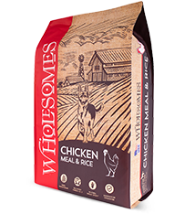 Wholesomes Chicken Meal and Rice Formula 40 lb -Dog