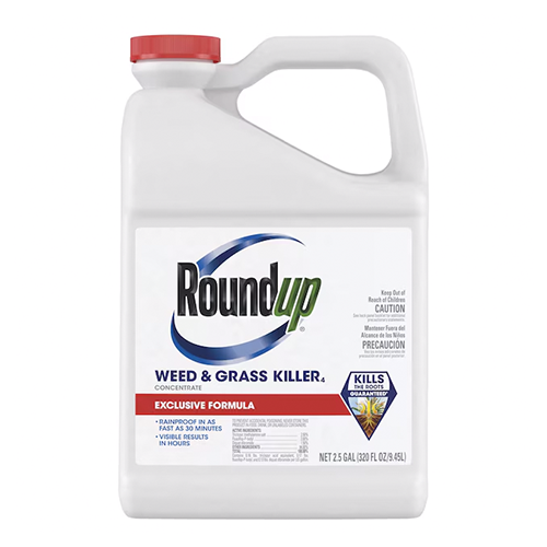 Roundup Weed and Grass Killer Concentrate- 2.5 Gal