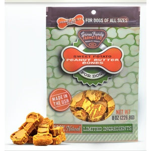 Sweet Potato Bones Peanut Butter Topped