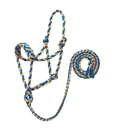 Braided Rope Halter with lead