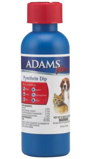 Adams Flea & Tick Dip 4 ounce