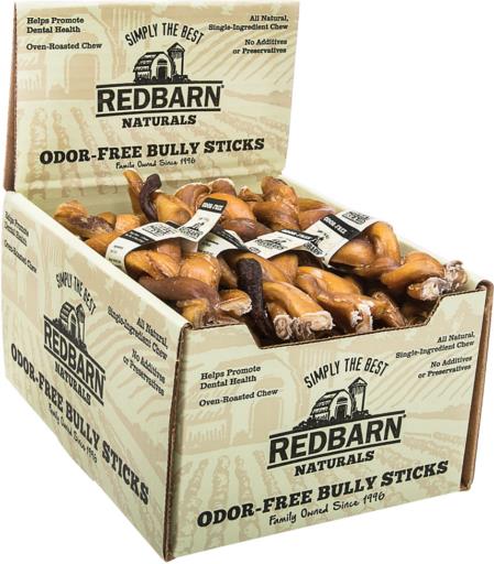 Redbarn Odor Free Braided Bully Stick 7 inch