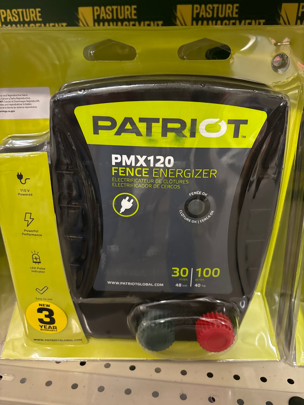 Patriot Fence Energizer PMX 120