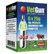 Vet Gun CO2 Refill Cartridges 25 Gram