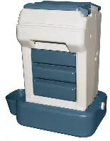 Plastic Auto Dog Feeder Waterer Combo