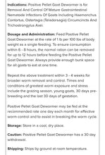 Positive Pellets Goat Dewormer