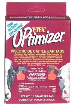 Optimizer Insecticide Tags