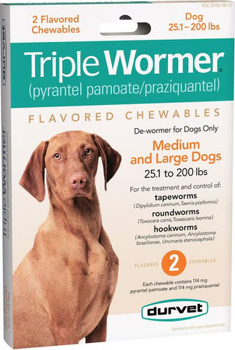 Triple Wormer Medium and Large Dogs (Durvet)
