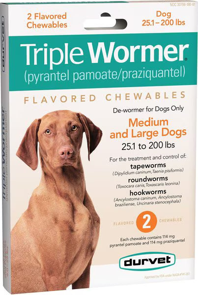 Triple Wormer Medium and Large Dogs (Durvet)