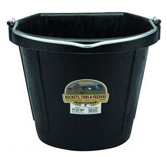 20 qt Flat Back Rubber Bucket