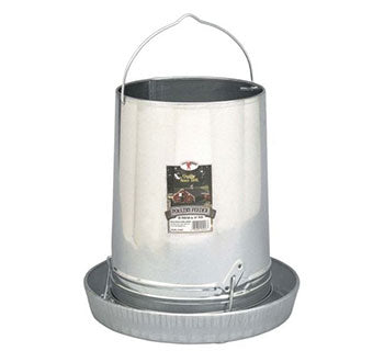 Galvanized Hanging Poultry Feeder - 30 lb