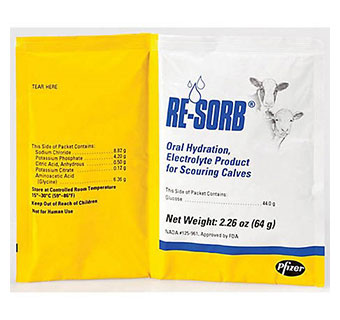 RE-SORB for Scouring Calves