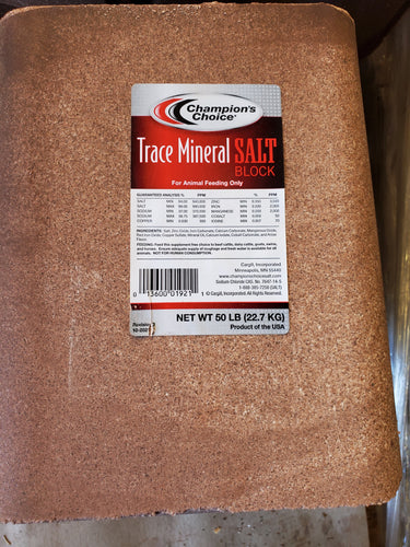 Trace Mineral Salt Block - 50 lb