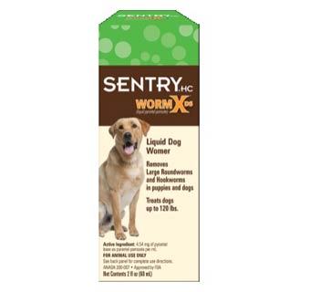 Sentry Worm X Canine Anthelmintic Suspension (pyrantel pamoate) 2 oz