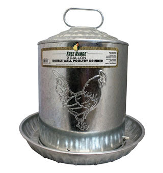 Double Wall 2 Gallon Poultry Drinker