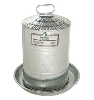 Double Wall Poultry Drinker 5 Gal