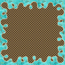 Checks and Turquoise Wild Rag