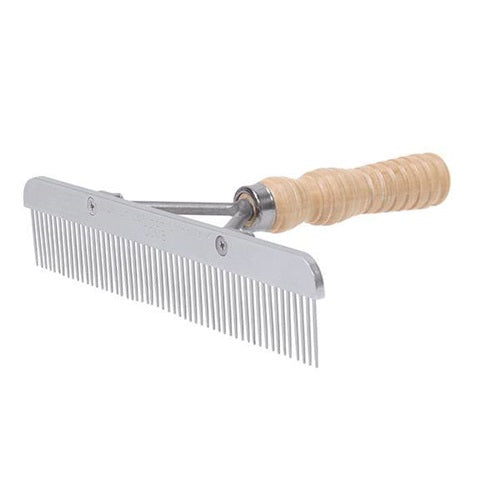 Weaver Stainless Steel Show Comb with Wooden Handle