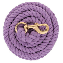 Cotton Lead Rope with Brass Plated Snap