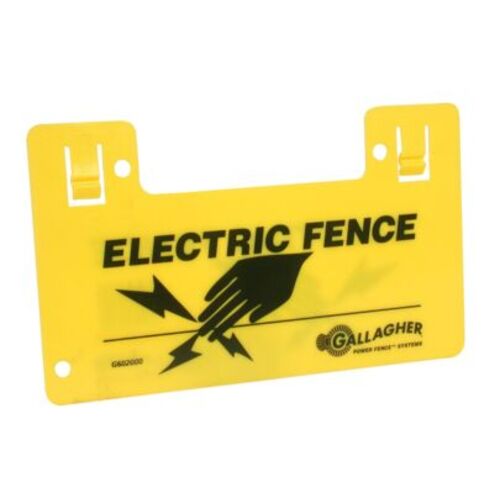 Gallagher Electric Fence Sign