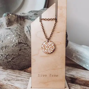 Live Free Cheetah Necklace