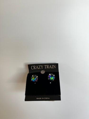 Sphinx Color Gem Stud Earrings