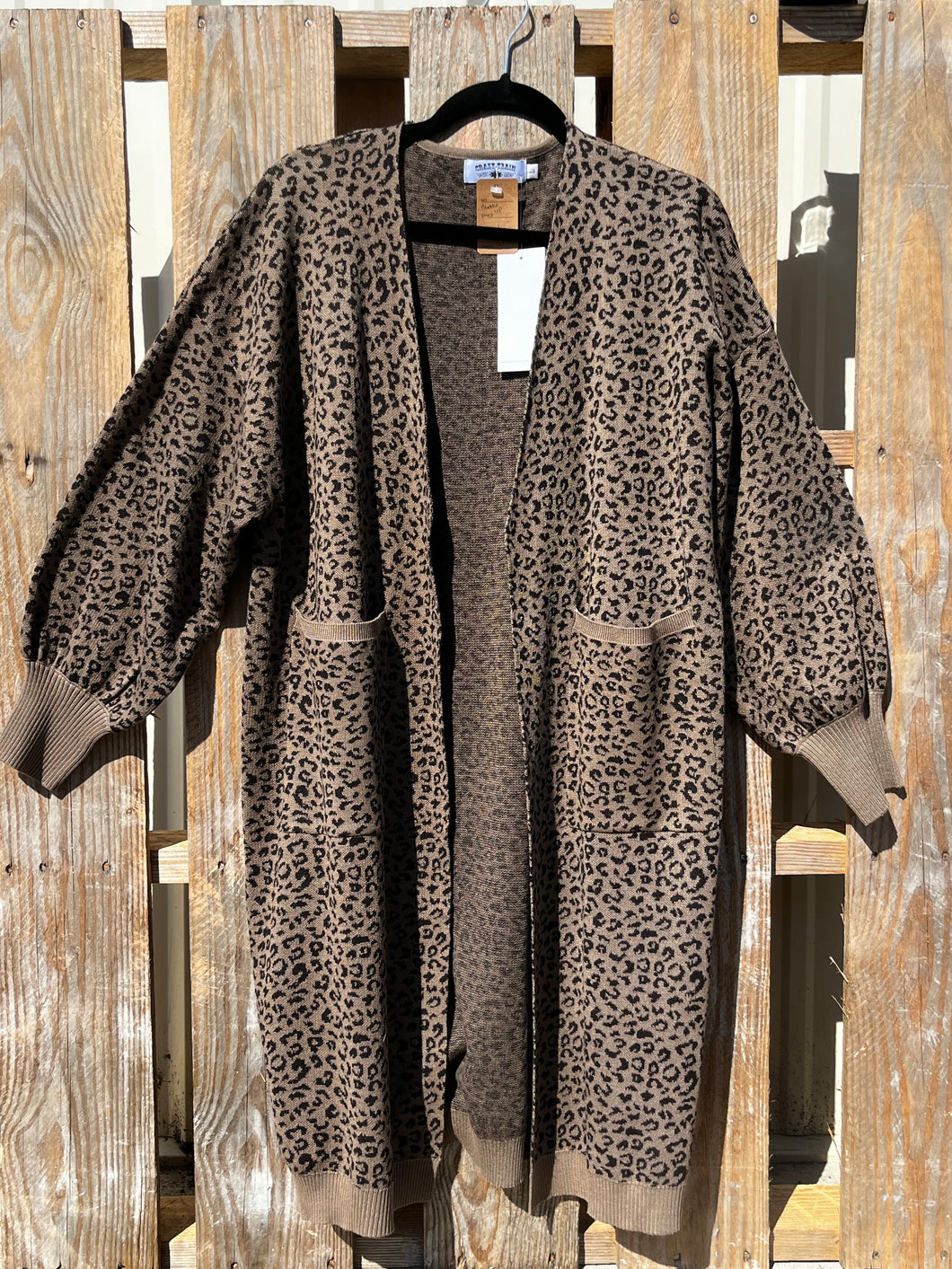 Cuddle Up Cardigan in Leopard