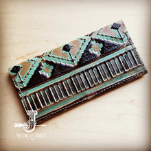 Turquoise Navajo Leather Wallet