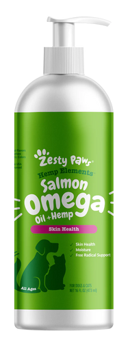 Zesty Paws Salmon Omega Oil + Hemp