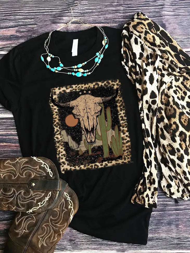 Leopard Desert Cactus Tee