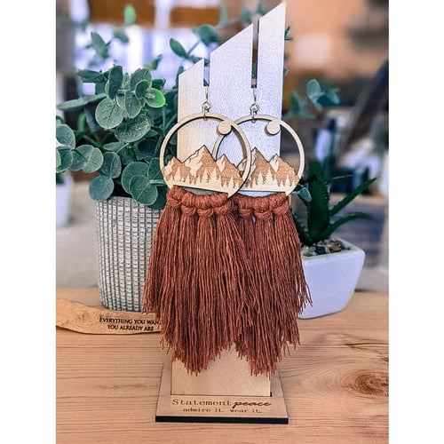 Live Free Mountain Vibes Earrings