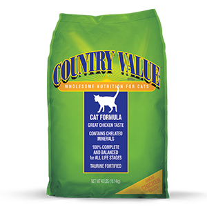 Country Value Cat Food 20 lb Bag