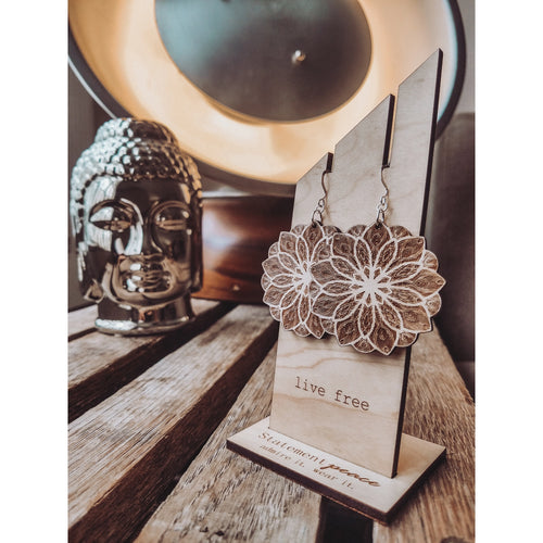 Live Free Mandala Earrings