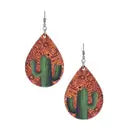 Teardrop Cactus Earrings