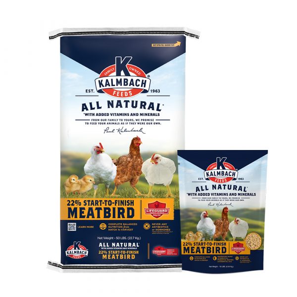 Kalmbach All Natural 22% Start-To-Finish Meatbird Crumbles