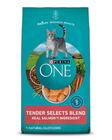 Purina One Tender Selects Blend Cat Food 7  lb Bag